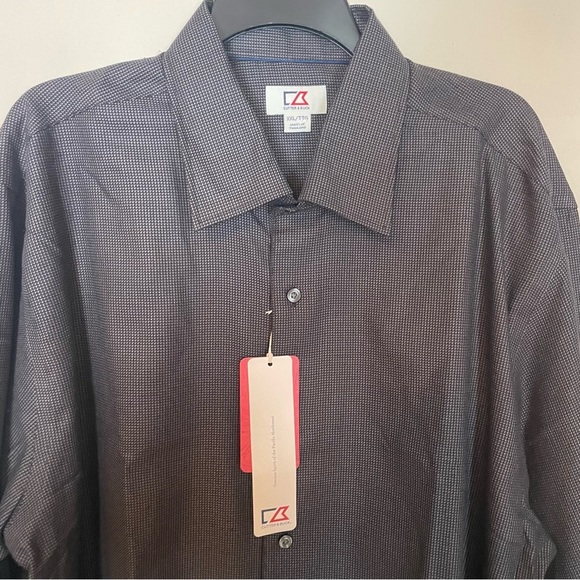 NWT CB Cutter & Buck men’s button down dress shirt size XXL/TTG cotton/poly - Picture 3 of 9
